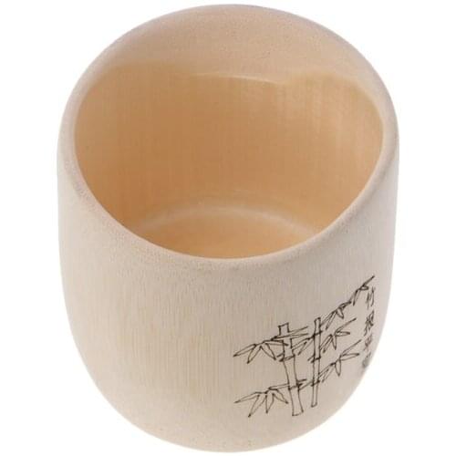 Bamboo Wooden Drinking Cup Coffee Tea Mug Breakfast Beer Milk Wine Glass