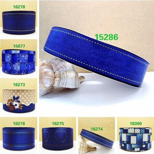 Free shipping 50 yard cartoon printed grosgrain ribbon 16966