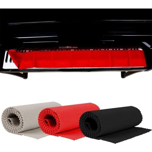 124*15cm High Quality Microfiber/Cotton Black Soft Piano Keys Cover Keyboard Dust Covers for Any 88 Keys Piano or Keyboard