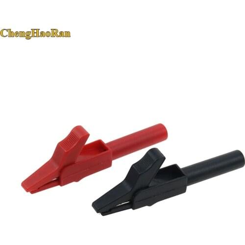 ChengHaoRan 1pcs Full Protective Alligator Clips Crocodile Clamp For Professional Multimeter