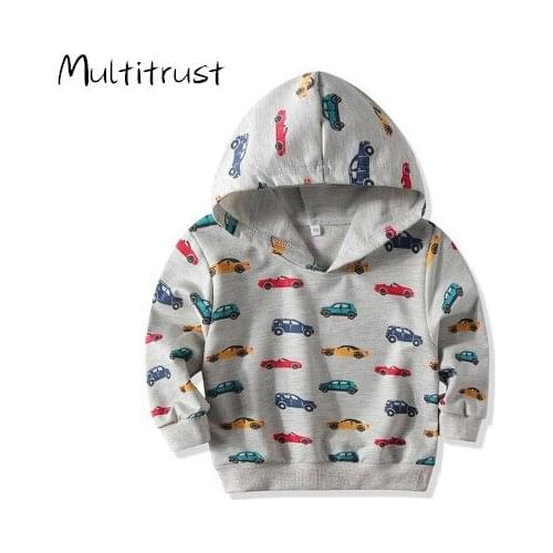 Toddler Kid Clothes Toddler Baby Boys Girls Hooded Sweatshirts Infant Car Blouse Baby Hoodies Tops Hoodie Girls Boys