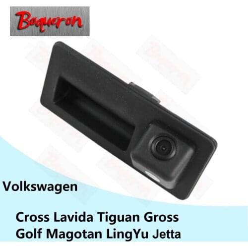 For Volkswagen VW Jetta Cross Lavida Tiguan Gross Golf Magotan LingYu Trunk Handle Car Reversing Parking Rear View Camera CCD HD