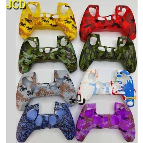 JCD 1PCS Non-slip Soft Silicone Rubber Cover Case for PlayStation 5 PS5 Controller Dualsense Gamepads Skin Protection
