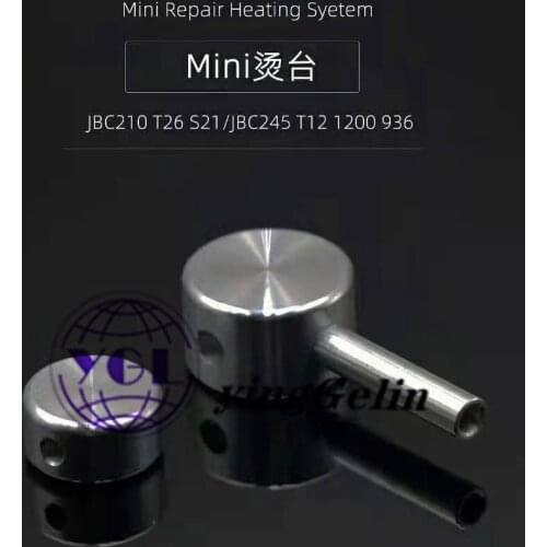 Mini repair heating ironing head for JBC210 T26 S21 JBC245 T12 1200 936 Soldering Stations