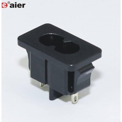 200PCS AC-008 mini Power socket power extension socket with 2 round holes