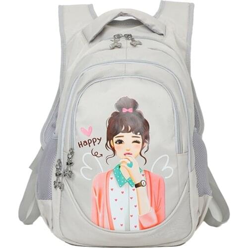 2021 Summer Multifunctional Women Backpacks Youth Girl Print Student Schoolbag Large Capacity Waterproof Oxford Travel Backpack