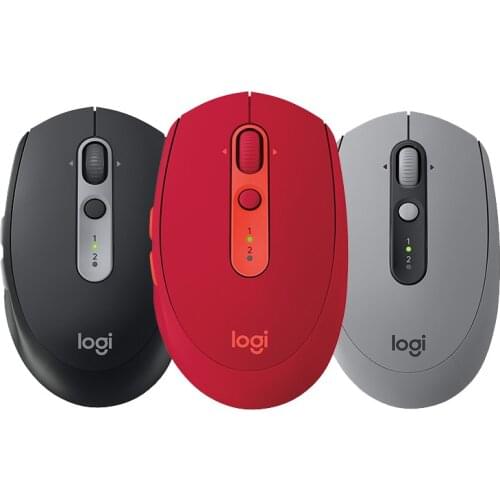 Logitech M590 Wireless Mute Bluetooth Mouse 2.4GHz Unifying Dual Mode 1000 DPI Multi-Device Optical Silent For Office Mouse PC