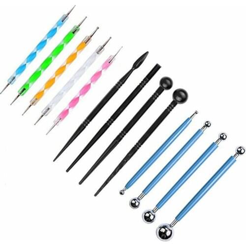 Newest 13Pcs Mandala Dotting Tools Kit Ball Pen Stylus Pottery Carving Combo Set Craft Painting Pen Dot Art Paintting Supplies