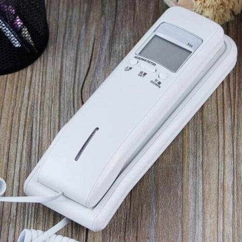 Wall-mounted mini landline telephone antique retro home hotel office elevator white black corded telephone small landline