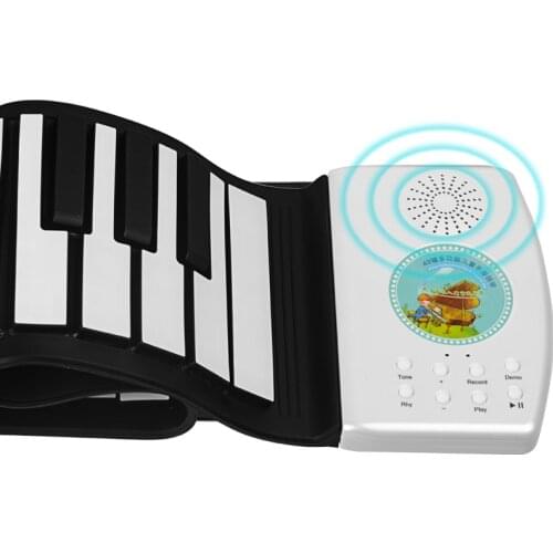 49 key digit portable roll up piano folding educational toy keyboards musical toy instruments