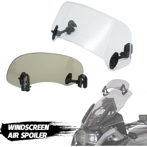 For BMW R1250GS Adventure R1200GS Adv F800GS F750GS Windscreen Windshield Wind Screen Shield Spoiler Air Deflector Adjustable