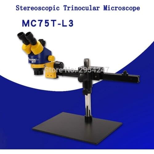 Mechanic Mobile Phone Repair HD MC75T-L3 Stereoscopic Trinocular Microscope Two-Way Slide Continuous Zoom Adjustable Microscope