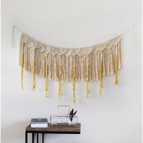 Boho Home Decor Macrame Tapestry Tassel Wall Hanging Chic Bohemian Decor Bedroom Decor Home Room Decor Banners
