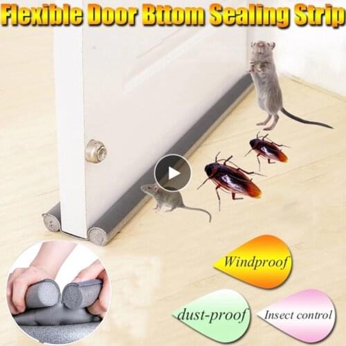 Door Bottoom Seal Strip Flexible Wind Noise Reduction Stopper Under Door Sealing Blocker Door Weatherstrip Insect and Soundproof