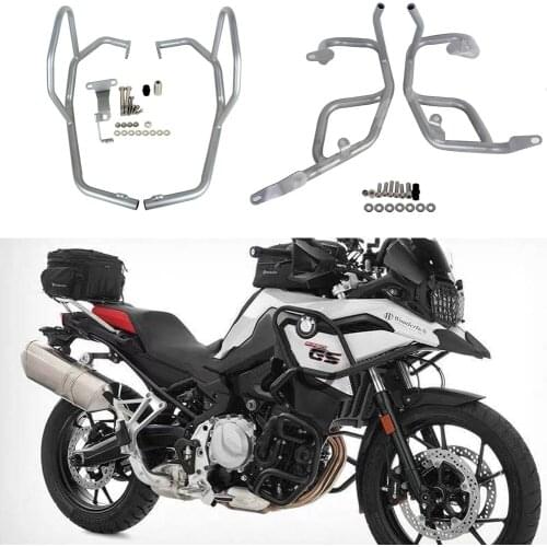 Upper Lower Engine Crash Bar Protection For BMW F750GS F850GS 2018 2019 2020