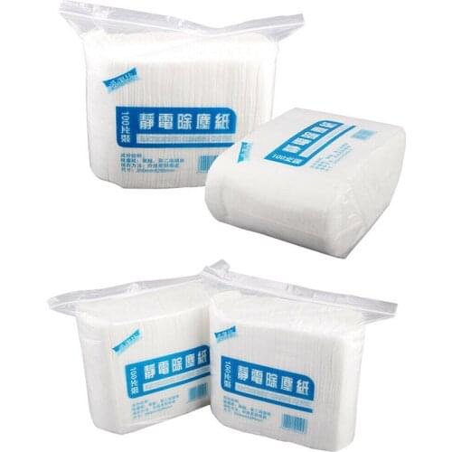 100pcs Disposable Electrostatic Floor Cloths Dust Removal Mop Paper Multi Fitting Cleaning Wipes Kitchen Cleaning Cloth