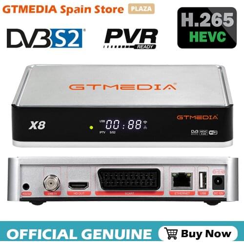 2020 GTmedia X8 Satellite TV Receiver, DVB-S2 S2X 1080P H.265 Bulti In WIFI Support IPTV CCcam Spain, PK GT MEDIA V8 NOVA UHD