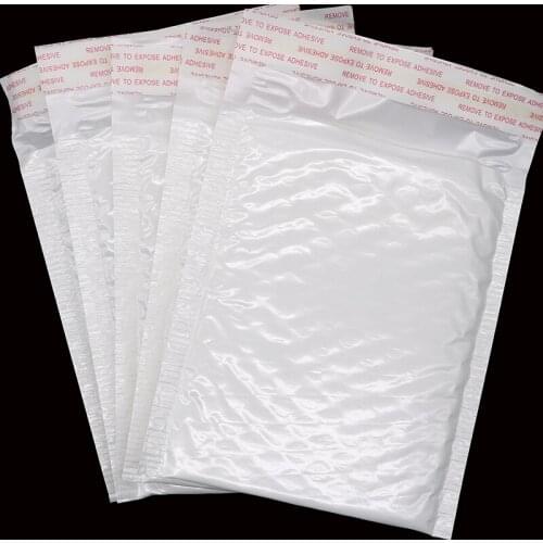 5pcs (20 * 30cm + 4cm) White Super Light Pearl Membrane Envelope Waterproof and Shockproof Bubble Bag Business Office Stationery
