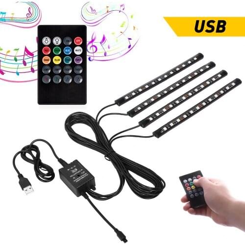 Atmosphere Lamp Car Interior LED Strip Ambient Light For Toyota Nissan BMW Mini Renault Opel Peugoet Mazda Kia Skoda Chevrolet