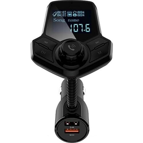 Car Bluetooth Mp3 Player Car Handsfree Phone Wireless Multifunction Super Bass Cigarette Lighter USB Universal Car Accessories