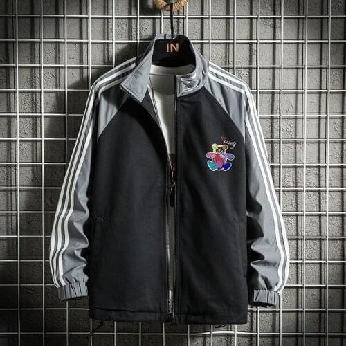 GlacialWhale Mens Sweatshirt Men 2021 Side Sriped Zipper Coat Hip Hop Japanese Streetwear Harajuku Sweatshirts Black Hoodie Men