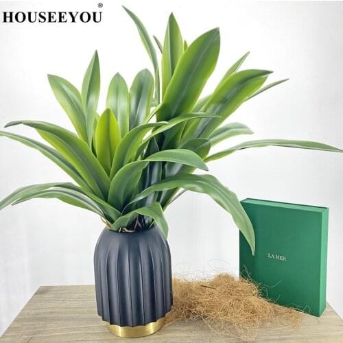 Simulated Artificial Plants Green Gladiolus Orchid Aloe Leaf Home Party Wedding Fake Flowers Bonsai Home Office Decoration