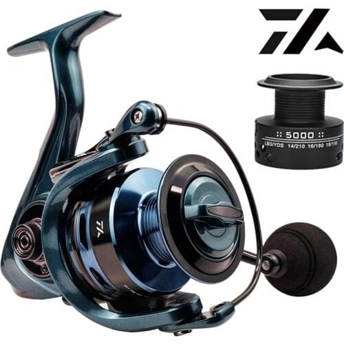 15.5KG Max Drag Fishing Reel 14+1BB Double Spool Spinning Fishing Reel Carp Reel Fishing Casting Reel For Saltwater