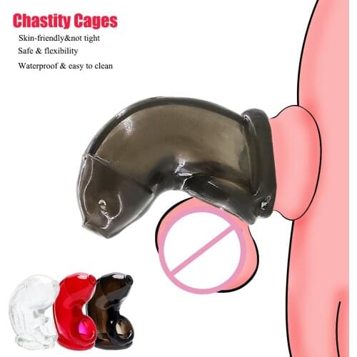 Cock Cage Penis Ring Penis Sleeves Reusable Condom Sex Products Penis Enlargement Extender Male Chastity Device Sex Toys for Men