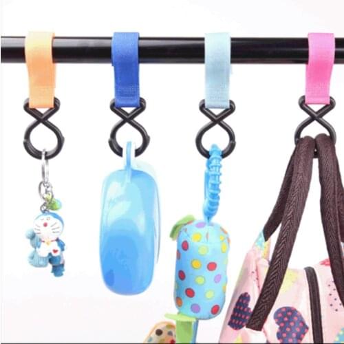 High Quality Convenient Baby Stroller Accessories Pram Hooks Pushchair Car Hanger Hanging Strap Baby Stroller Hook
