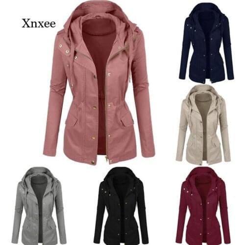 Womens Winter Fashion Solid Color Short Lapel Motorcycle Leather Blouse Hooded Coat Motorcycle Casual Ladies Jacket Top