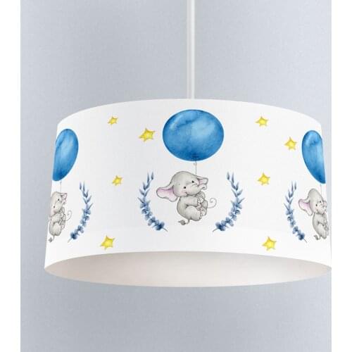 Lamp For Kids Bedrooms Light Chandelier for Living Room Childrens Room Blue Baloon Flying Elephant Model 066