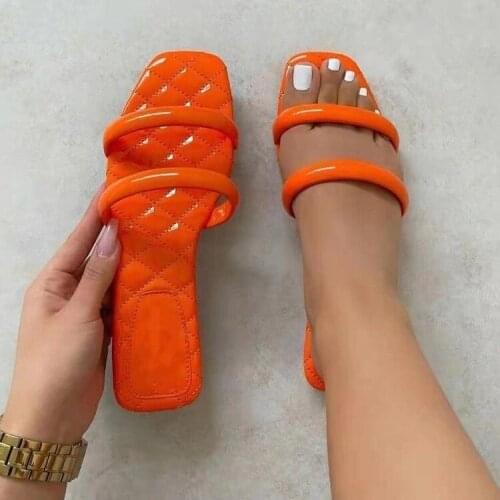Summer Flat Sandals Solid Color Open Toe Slippers Outdoor Beach Shoes Casual Sexy Jelly Shoes Plus Size 41