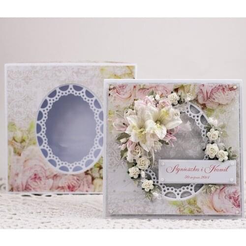 Metal Cutting Dies Rivet Shape Oval Frame Crafts Die Stencil For DIY Scrapbooking Paper/photo Cards Embossing Die Template