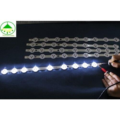 New 2set=10pcs LED backlight strip For 40" NDV REV1.0 ABC 39PF3025D 40L1333DB P40LED13 VES390UNDC-01 VES400UNDC-01 VES400UNDS-02