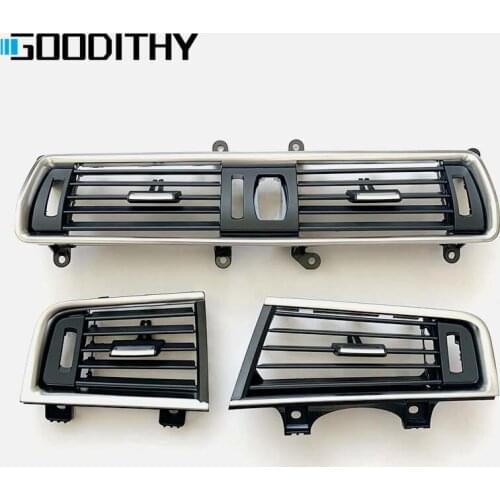 Original LHD Dashboard Air Conditioner AC Vent Grille Replacement 3PCS Set For BMW 5 Series GT F07 528 535 550 2010-2017