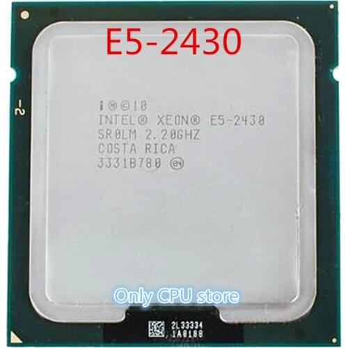 Intel Xeon CPU E5-2430 SR0LM 2.20GHz 6-Core 15M LGA1356 E5 2430 processor free shipping