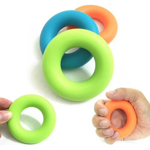 Hand Grip finger pow Trainer solid silicone rubber Ring Hand Expander exerciser fingers gripper powerball hand exerciser grip