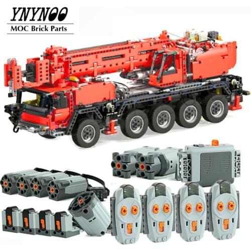 High-Tech MOC-0853 Power Motors Functions Mobile Crane MK II Ultimate 42009 20004 Building Blocks Bricks DIY Toys Kids gift