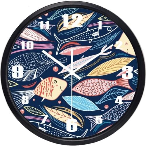 Japan Koi Fish Wall Clock Good Luck Clock