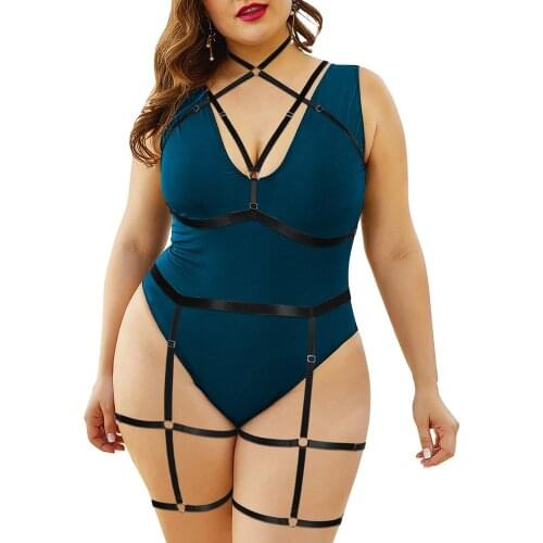 Womens Underwear Sexy Lingerie Plus Size Harness Set Erotic Stocking Straps Bondage Costumes Gothic Plump Exotic Garter Belts