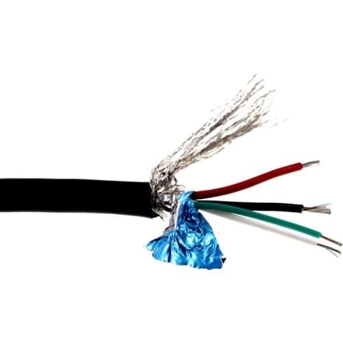 1 meter USB2.0 Fully rated Cable UL2725 standard 4 core data charge cable 24 AWG / 1P 28 AWG / 2C conductor Copper braid