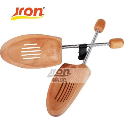 1 Pair Unisex Men Woman Wood Shoe Tree Shape Keeper Adjustable Wooden Unisex Shoe Stretcher