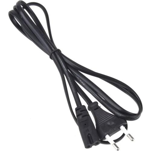 1pc Power Cord Cable EU 2-Prong Laptop AC Adapter Lead 2 Pin Top Sale In Stock Lead Wire Power Cord For Desktop Laptop
