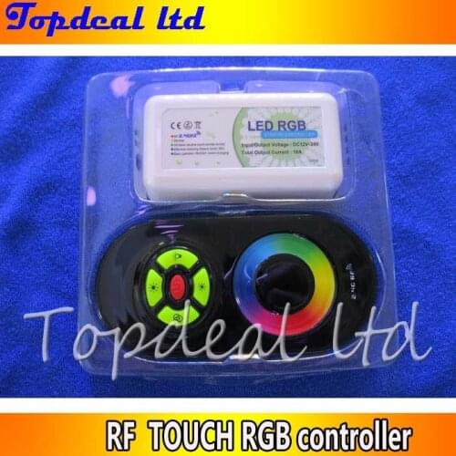 2.4G RF Wireless full touching screen LED RGB Remote Controller 12V/24V WiFi Compatible
