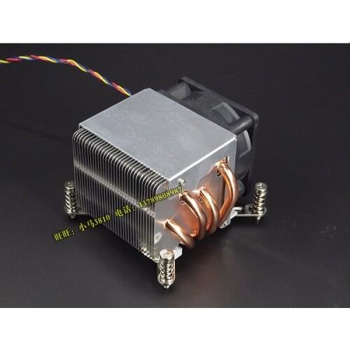 2U side blown copper fan supports 115x 1366 2011 2066 pin CPU