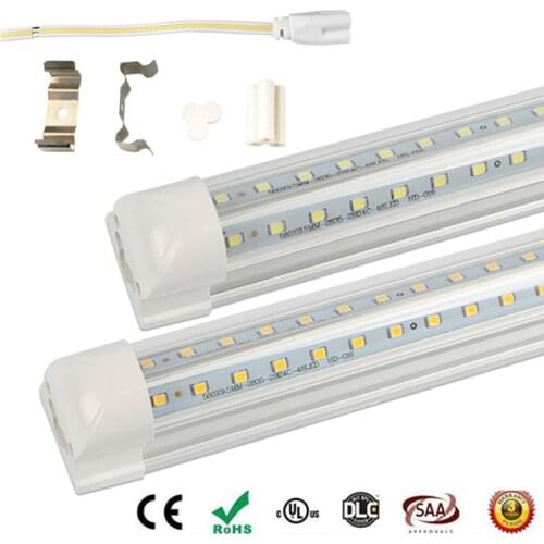4FT 5FT T8 Integrated V shape LED tube light tube T8 lamp 2835 LED light 1200mm 1500mm AC85-265V led tube high brightness