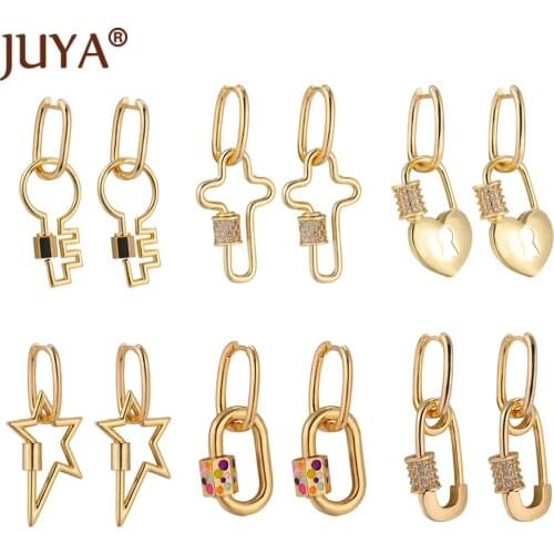 Classic Gold Earrings With Multi-Style Clasps Earring For Lady Men Fsshion Fine Jewelry Accessories