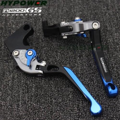 Laser Logo(R1200GS) Blue&Titanium CNC Motorcycle Brake Clutch Levers For BMW R1200GS (LC) (2013+up) 2013-2018 2014 2015 2016 17