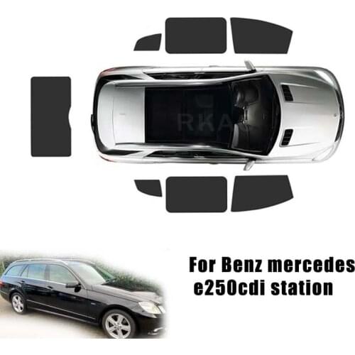 Custom fit for 4Pcs Magnetic Car Side Window Sun Shades Cover For M ercedes Benz e250cdi station