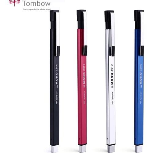 Tombow Mono Zero Eraser Metal lead Pen Type 2.5 mm x 5 mm Rectangle Tip fine point for precise neat erasing correcting highlight